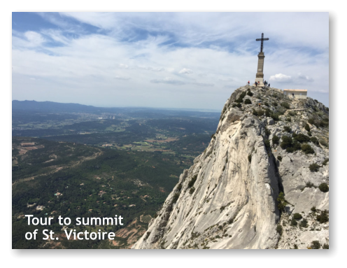 Tour to summitof St. Victoire