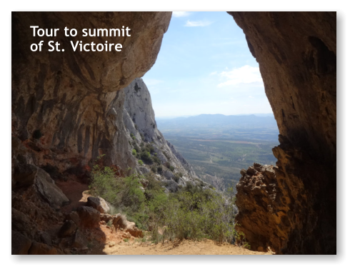 Tour to summitof St. Victoire