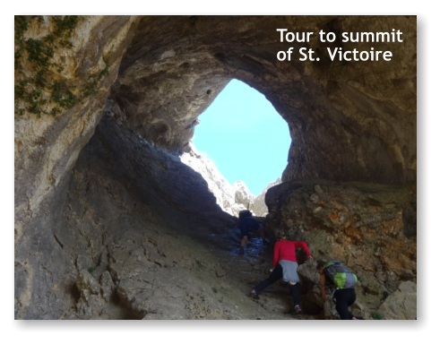 Tour to summitof St. Victoire